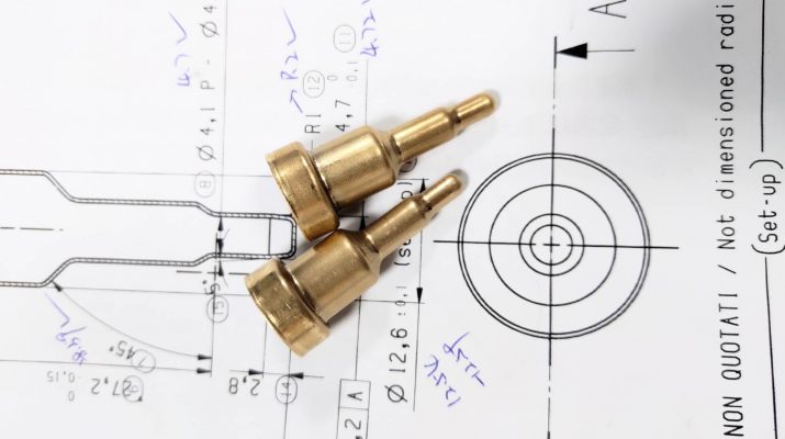 Progressive dies stamping brass parts