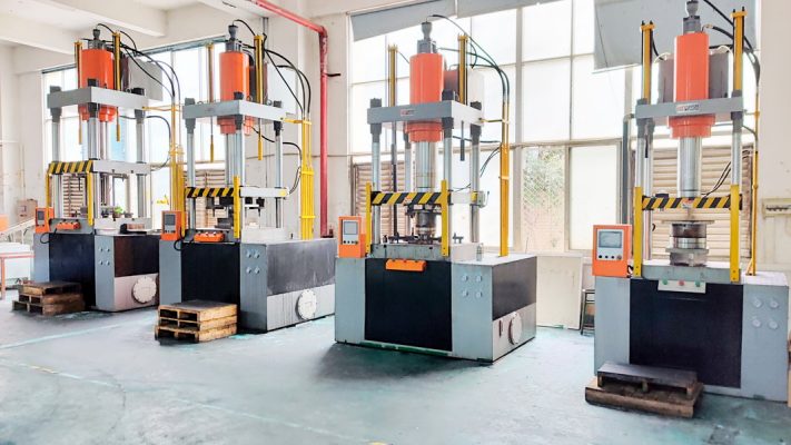 hydraulic deep drawing line